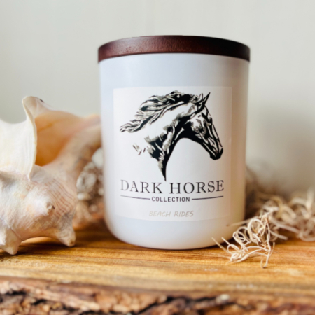 Light up your space with our equestrian-scented candles! Enjoy fresh hay, soft leather, and sweet wildflower scents.